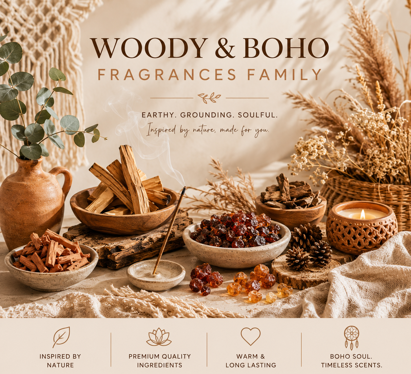 Woody & Boho Fragrances