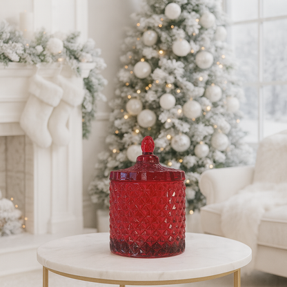 Christmas Luxe Candle - Red