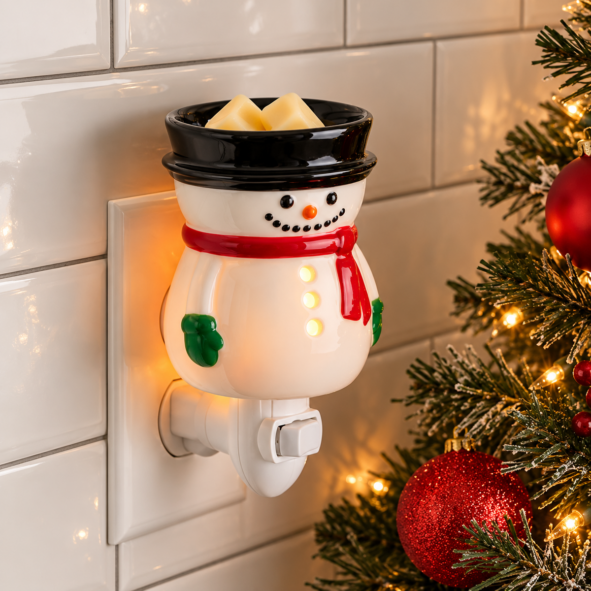 Snowman Wax Melt Warmer | Pluggable Electric Warmer