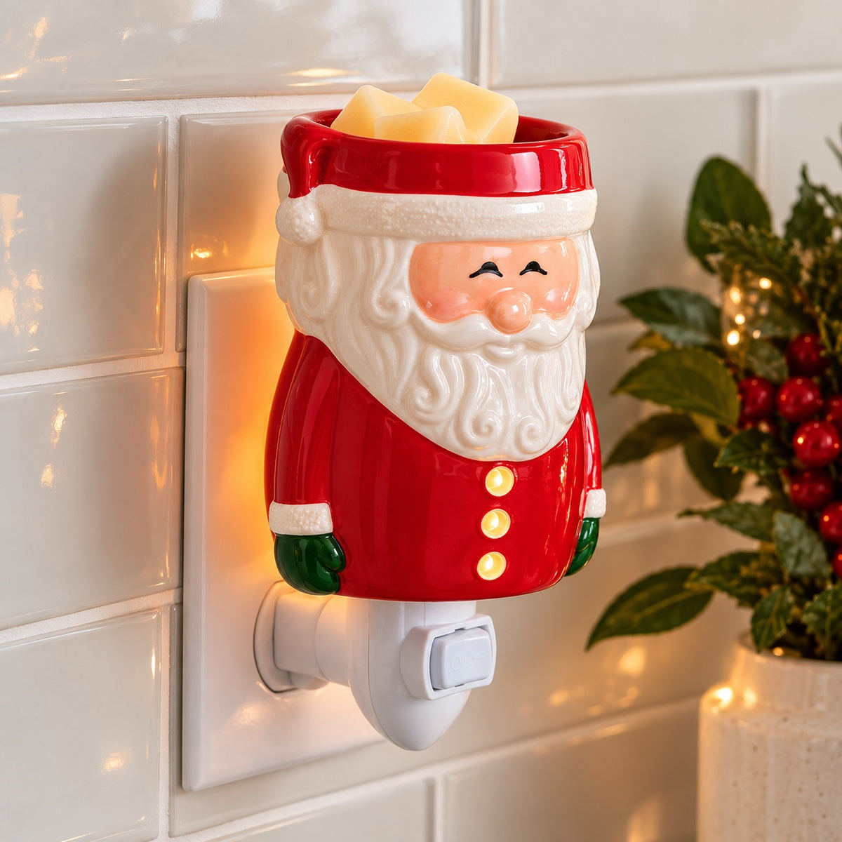 Santa Wax Melt Warmer | Pluggable Electric Warmer