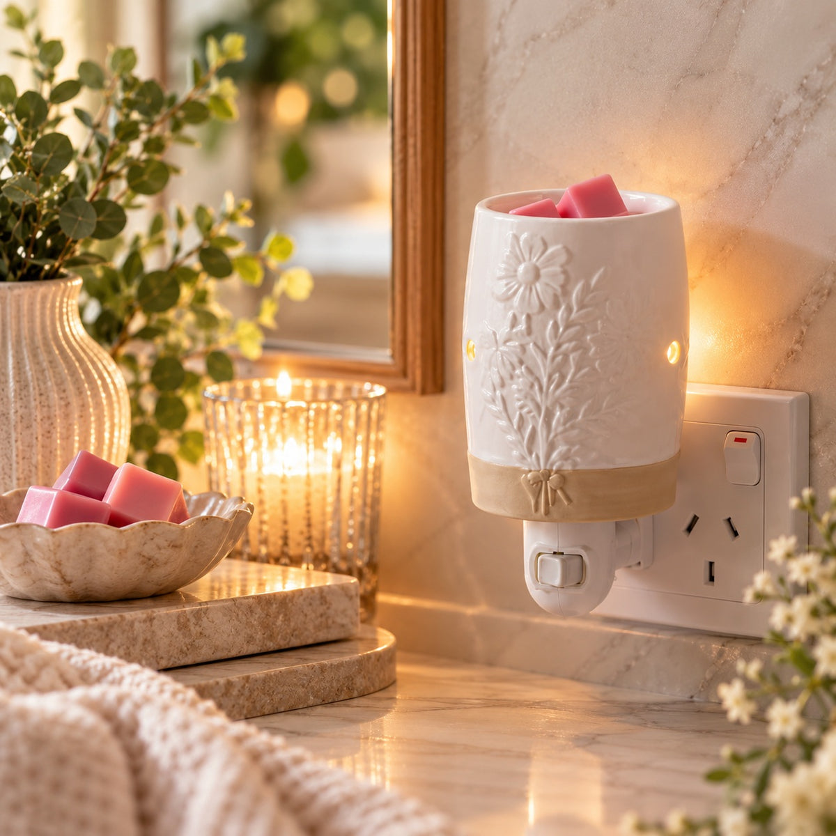 Garden Bloom Pluggable Electric Warmer
