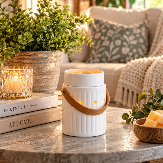 Leather Handle Wax Melt Warmer | Electric Warmer