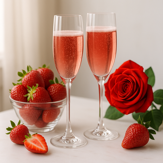 champagne and strawberries wax melts 