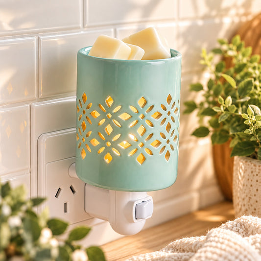 Soft Mint Wax Melt Warmer | Pluggable Electric Warmer