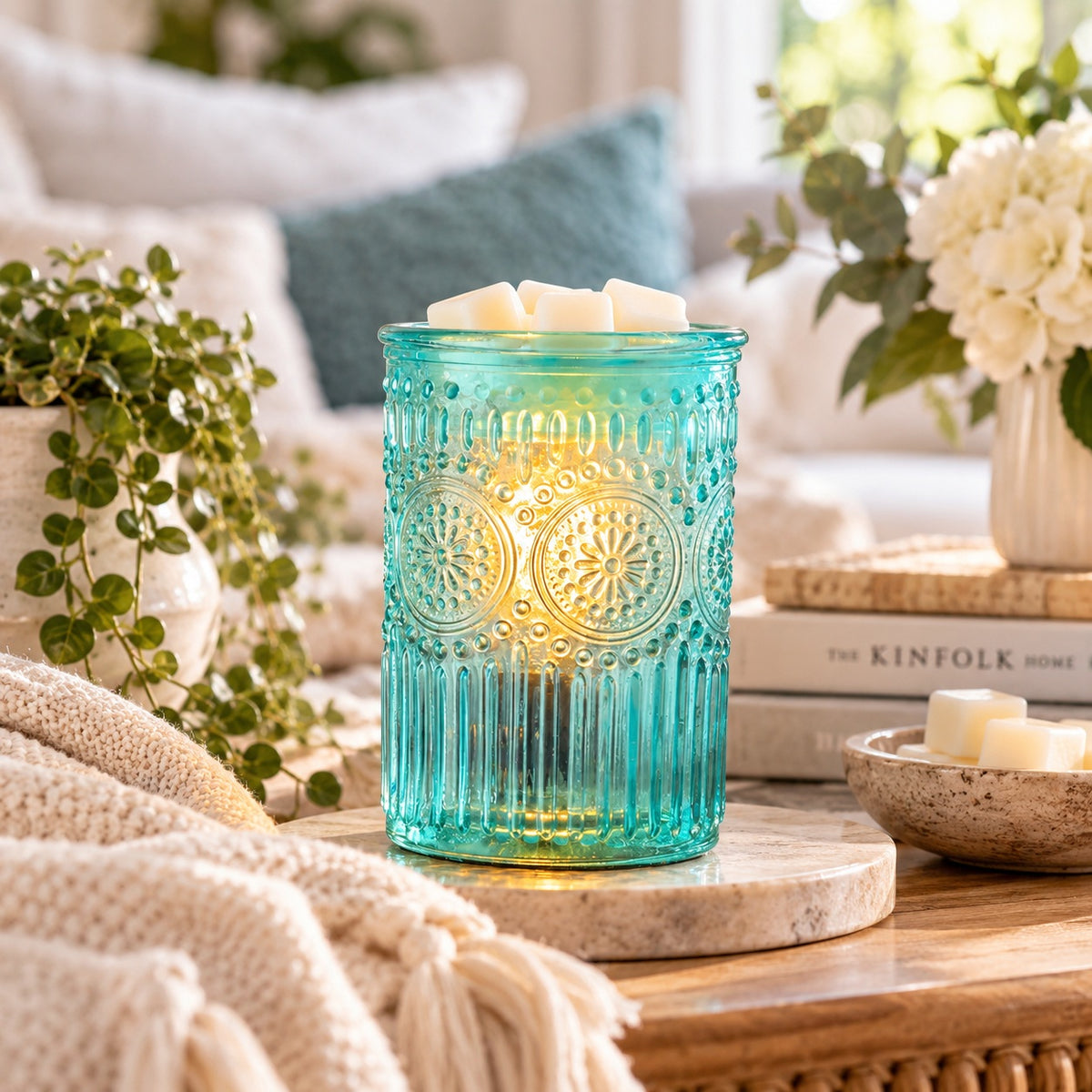 Vintage Glass Wax Melt Warmer | Electric Warmer