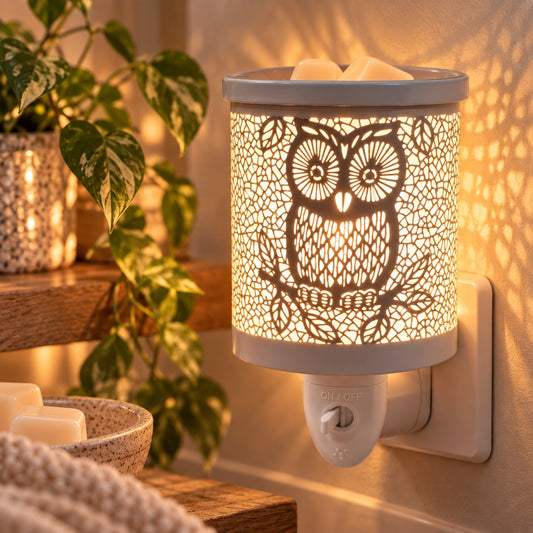 Hoot Owl Pluggable Warmer | White
