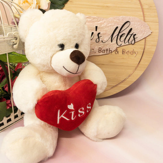 White Love Kiss Gift Bear