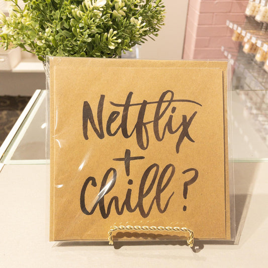 "Netflix + Chill ?" Greeting Cards