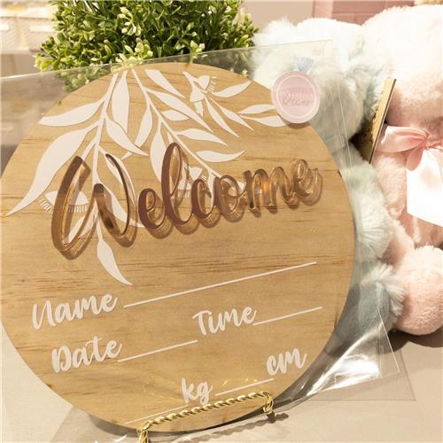 Welcome - Rose Gold 20cm